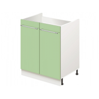 Тумба-подстолье с нижней полочкой, под кухонную мойку MODERN ALTO 600*600*820 фисташковый глянец