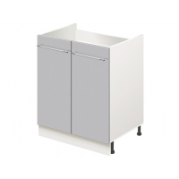 Тумба-подстолье с нижней полочкой, под кухонную мойку MODERN ALTO 600*600*820 сталь глянец
