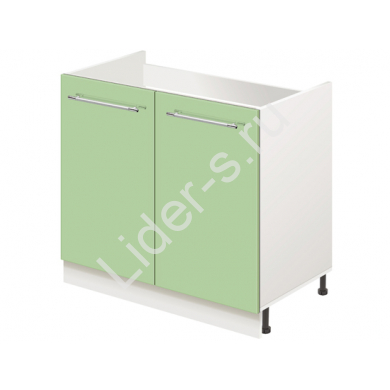 Тумба-подстолье с нижней полочкой, под кухонную мойку MODERN ALTO 800*600*820 фисташковый глянец